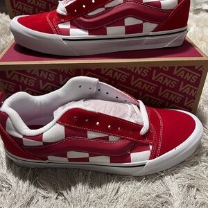 Vans Knu Skool Check Red ✅